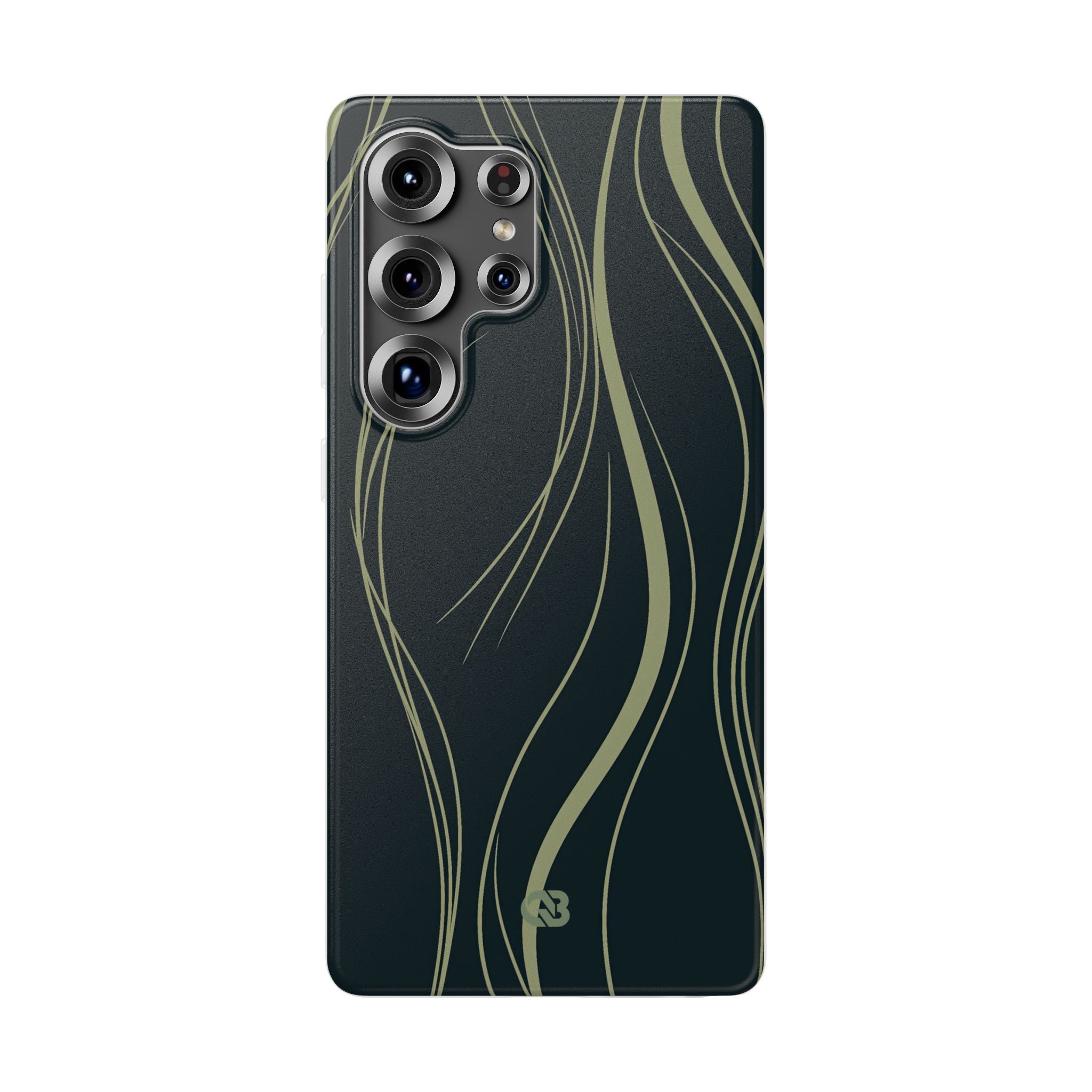 Green Lite Phone Case for Samsung - Obsidian Sage Flow