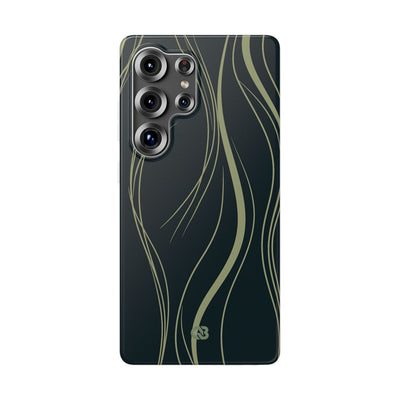 Green Lite Phone Case for Samsung - Obsidian Sage Flow