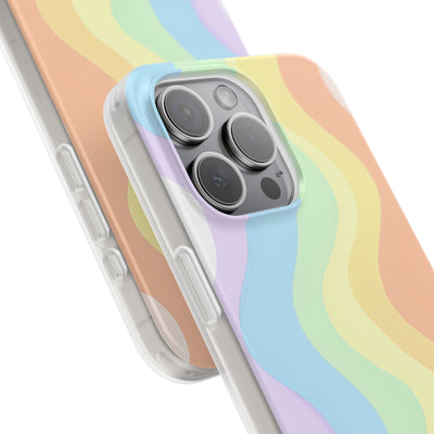Pastel Ripple Flow · Soft Phone Case for iPhone