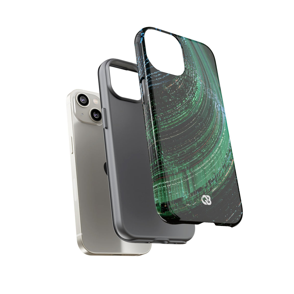 Orbital Data Stream · Tough Phone Case for iPhone · Green