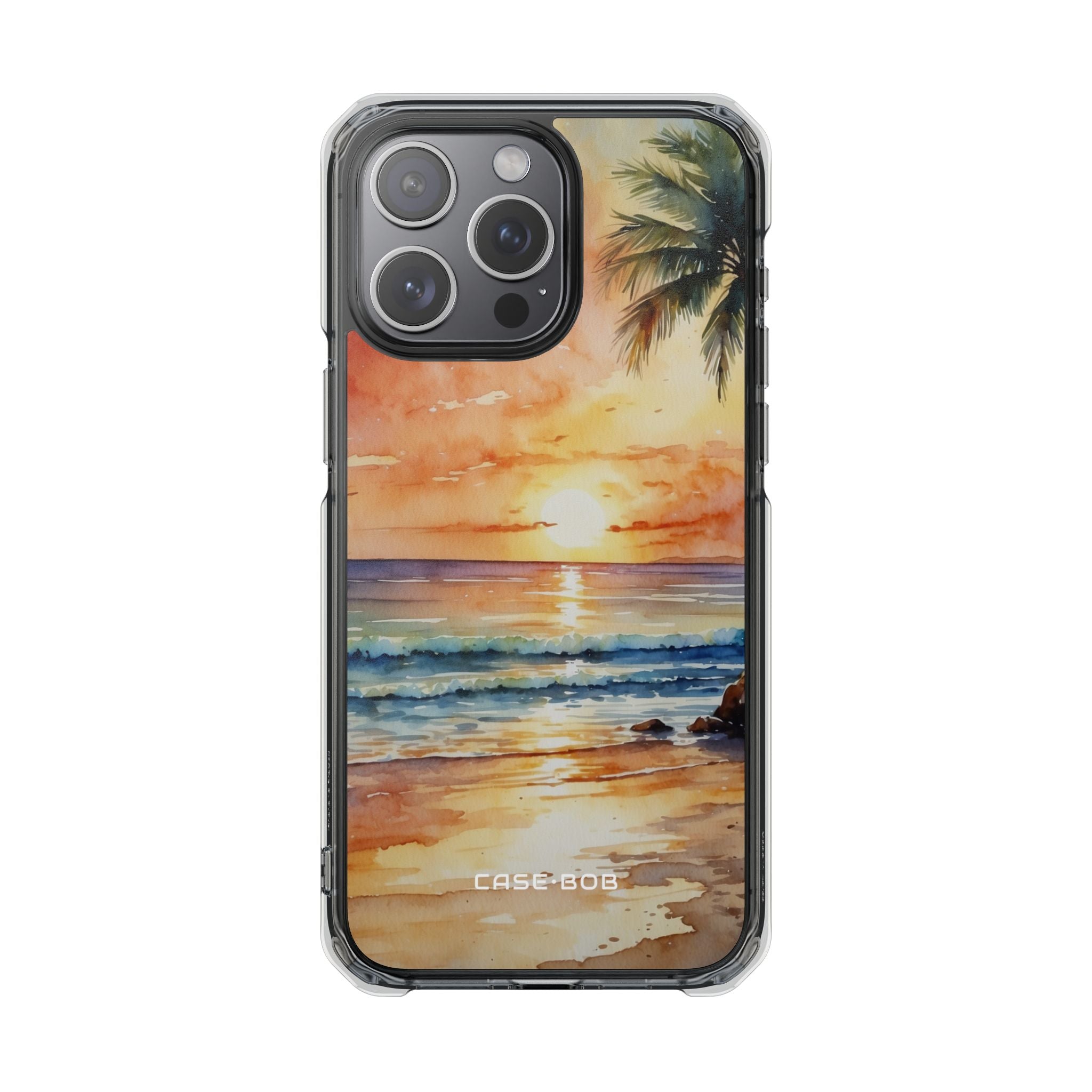 Sunset Palm iPhone 15 Pro Max Case - Impact