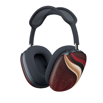 Gilded Crimson Flow · Hard Case for AirPods Max · Red