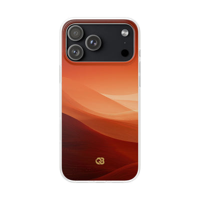 Orange Lite Phone Case for iPhone - Crimson Dune Gradient