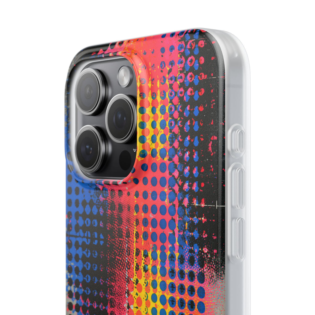 Chromatic Halftone Grid · Lite Phone Case for iPhone ·  Blue