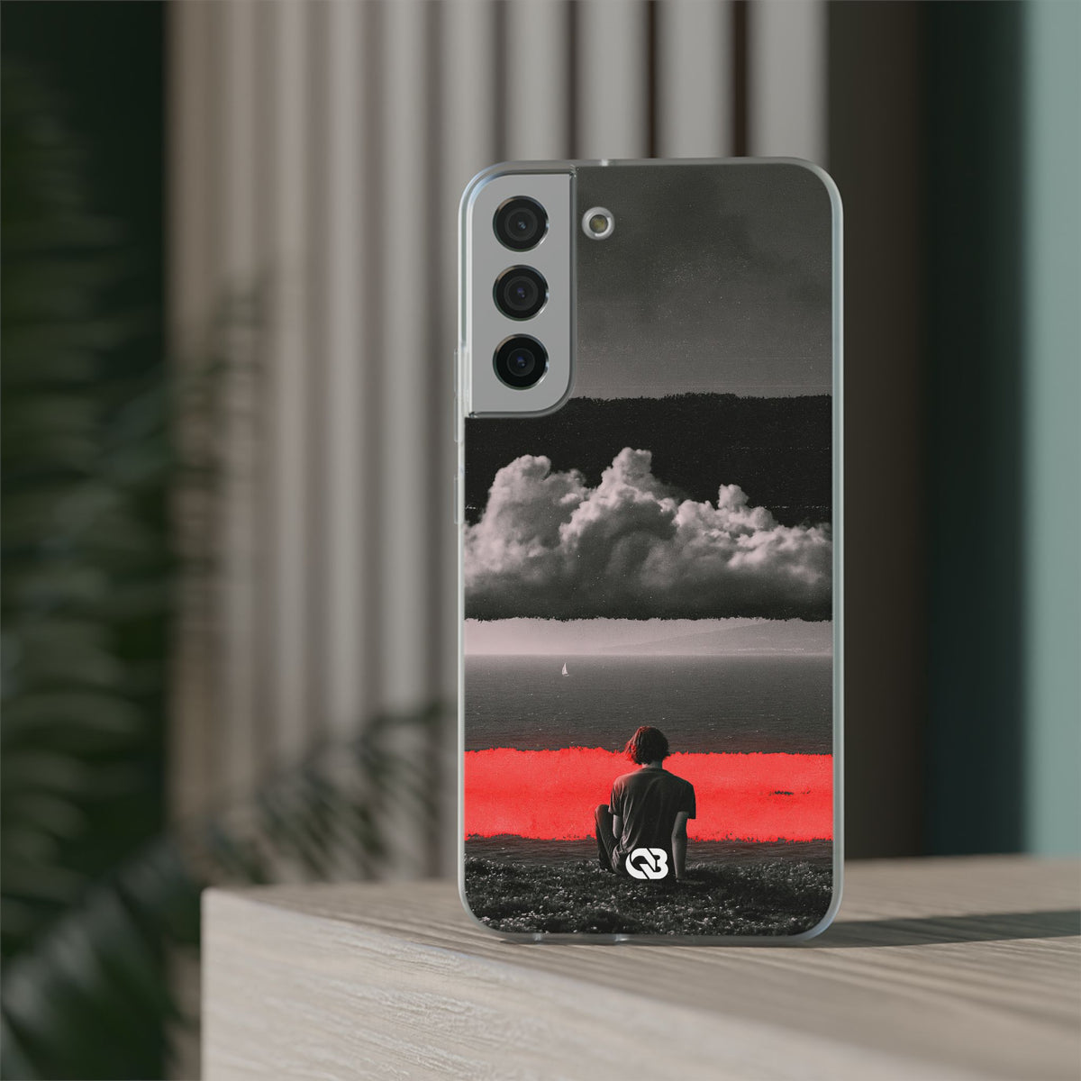 Crimson Horizon · Lite Phone Case for Samsung · Black