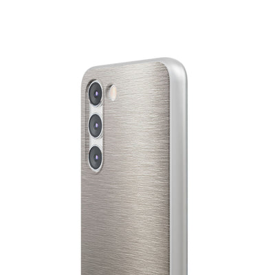 Grey Lite Phone Case for Samsung - Brushed Nickel Linen