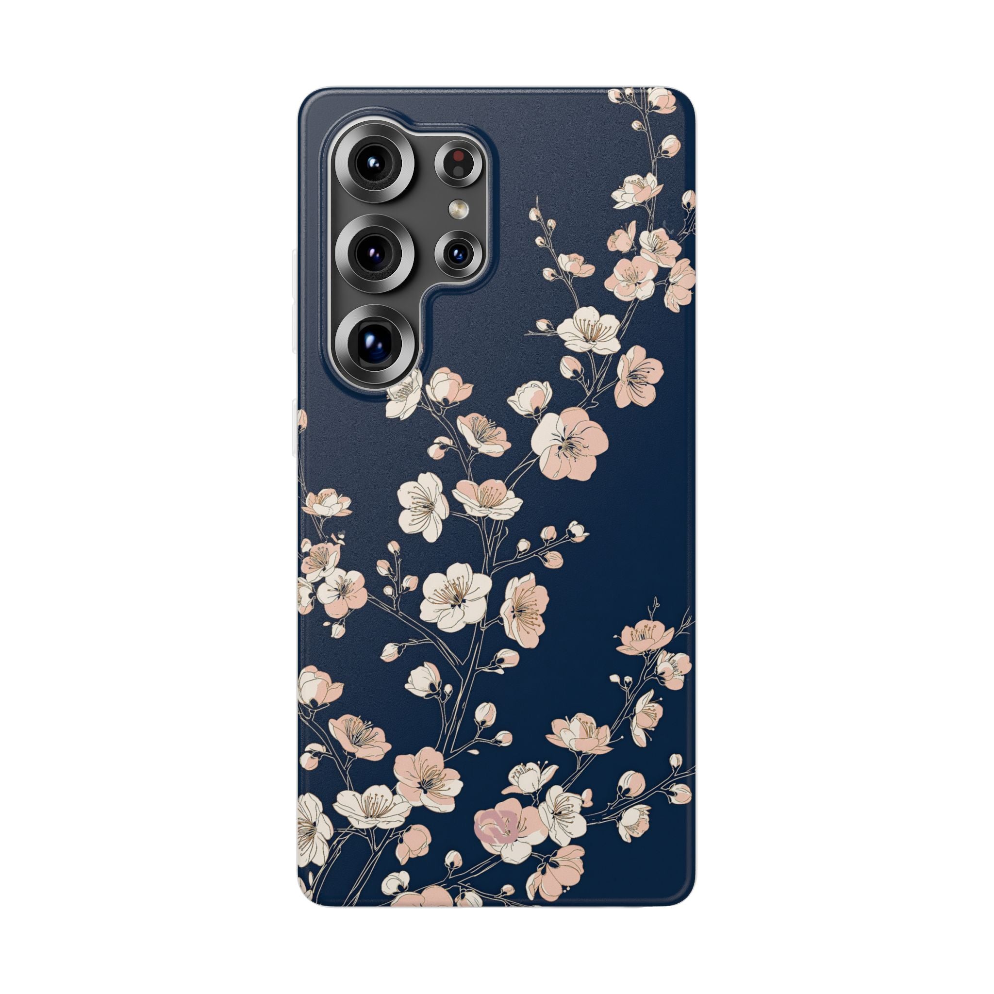Blue Lite Phone Case for Samsung - Midnight Peach Sakura