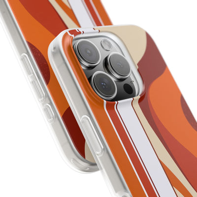Orange Lite Phone Case for iPhone - Terracotta Metro Line