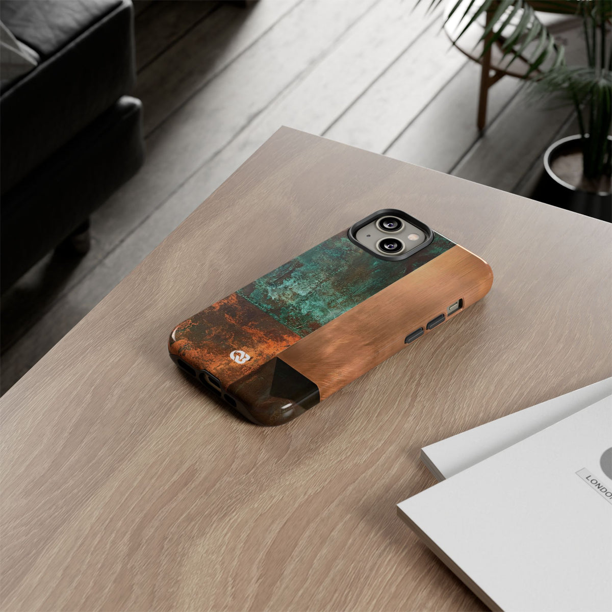 Oxidized Copper Patina · Tough Phone Case for iPhone · Green