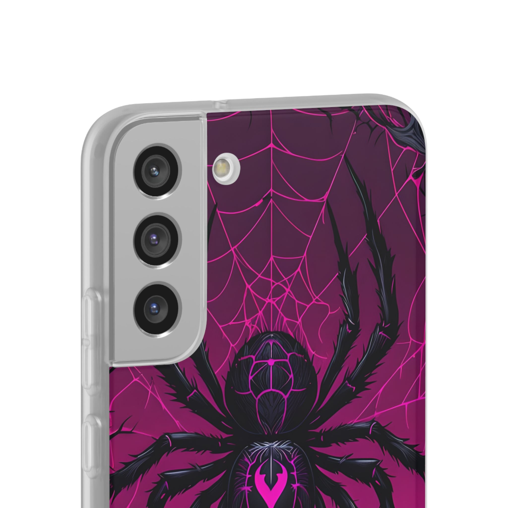 Obsidian Neon Widow · Soft Custodia per Samsung