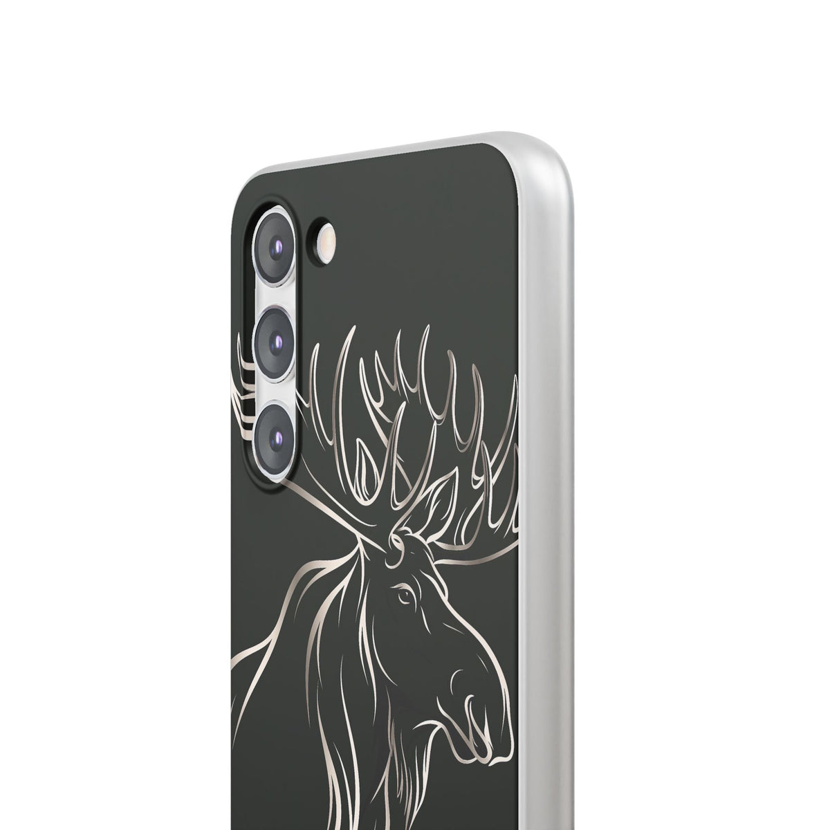 Nordic Moose Contour · Lite Phone Case for Samsung · Black