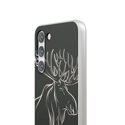 Nordic Moose Contour · Lite Phone Case for Samsung · Black