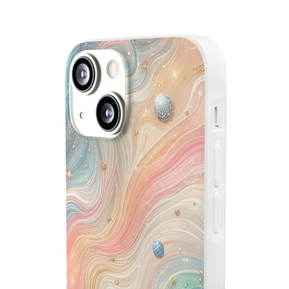Iridescent Swirls iPhone 13 mini Case - Soft