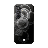 Black Lite Phone Case for Samsung - Kinetic Wireframe Orbit