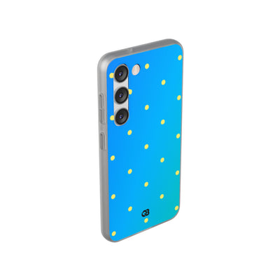Cyan Sun Dots · Soft Phone Case for Samsung