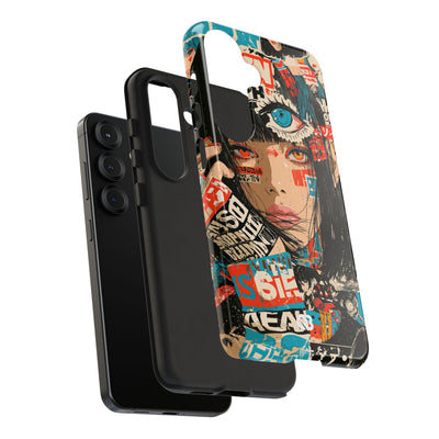 Shibuya Street Collage · Tough Phone Case for Samsung · Red
