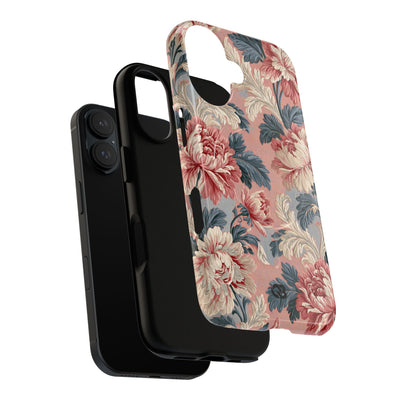 Blush Peony Jacquard · Tough 2.0 Magnetic Phone Case for iPhone · Pink