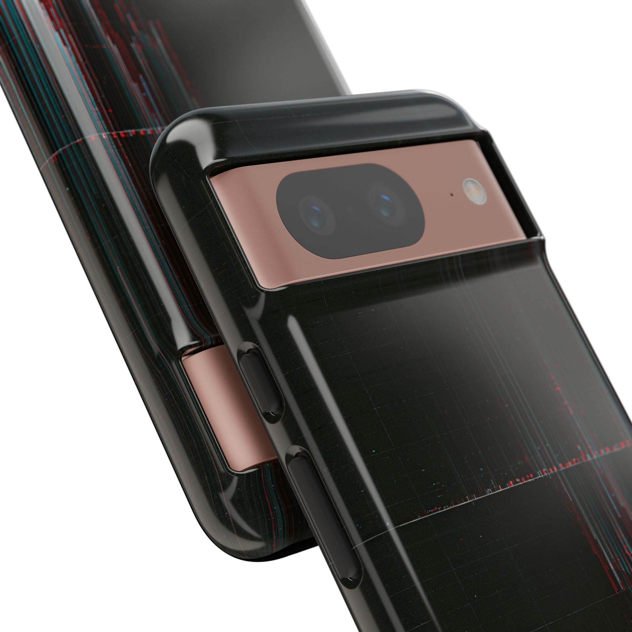 Black Tough Phone Case for Google Pixel - Corrupted Data Stream