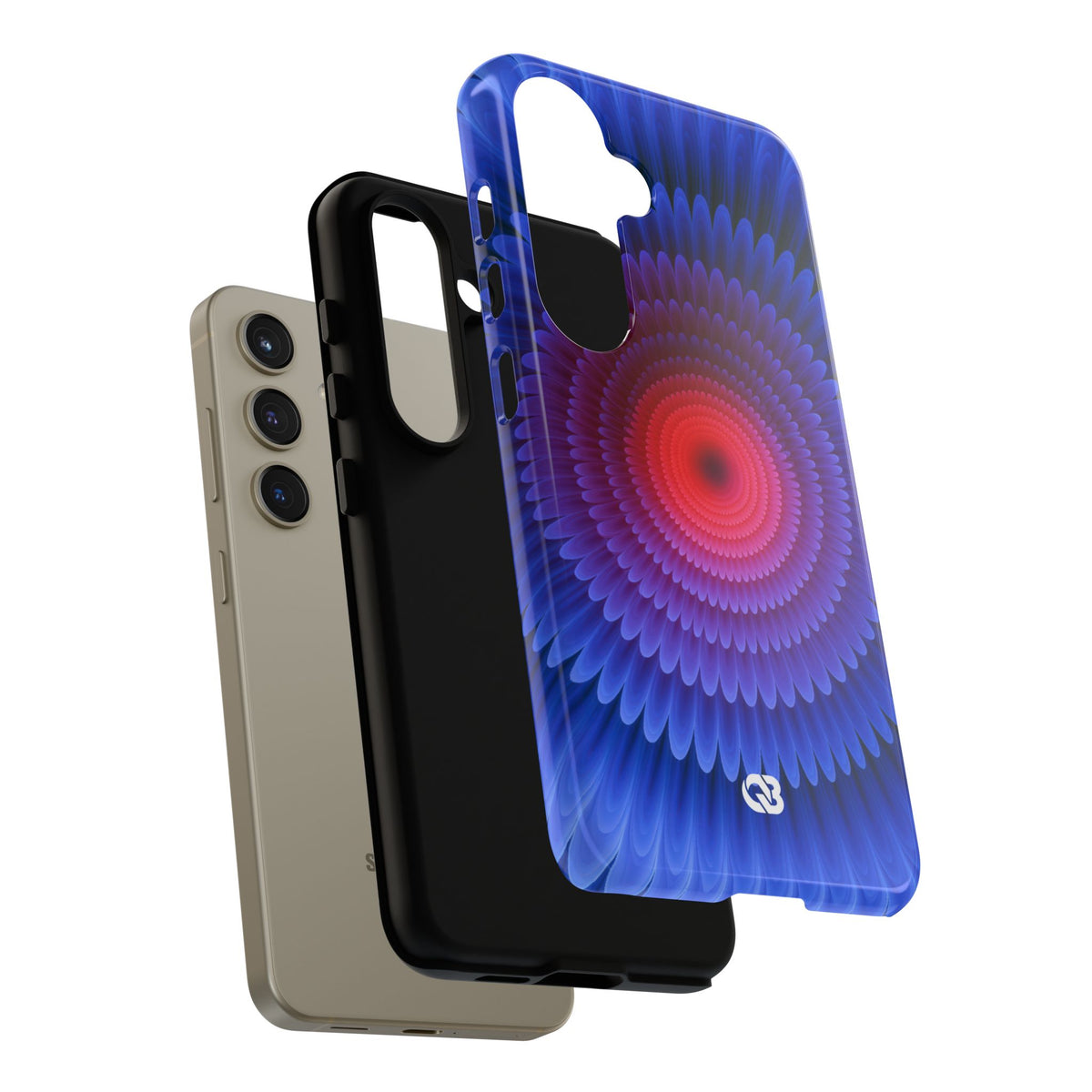 Radial Spectrum Bloom · Tough Phone Case for Samsung · Blue