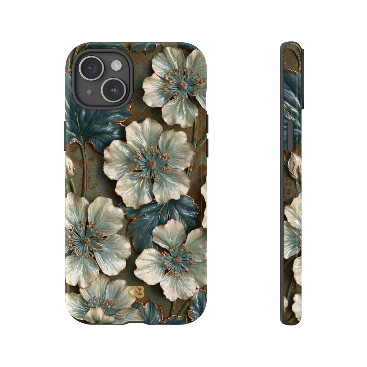 Gilded Blossom Reverie · Tough Phone Case for iPhone · Teal
