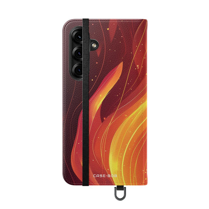 Flaming Ember - Samsung S25+ Case - Wallet