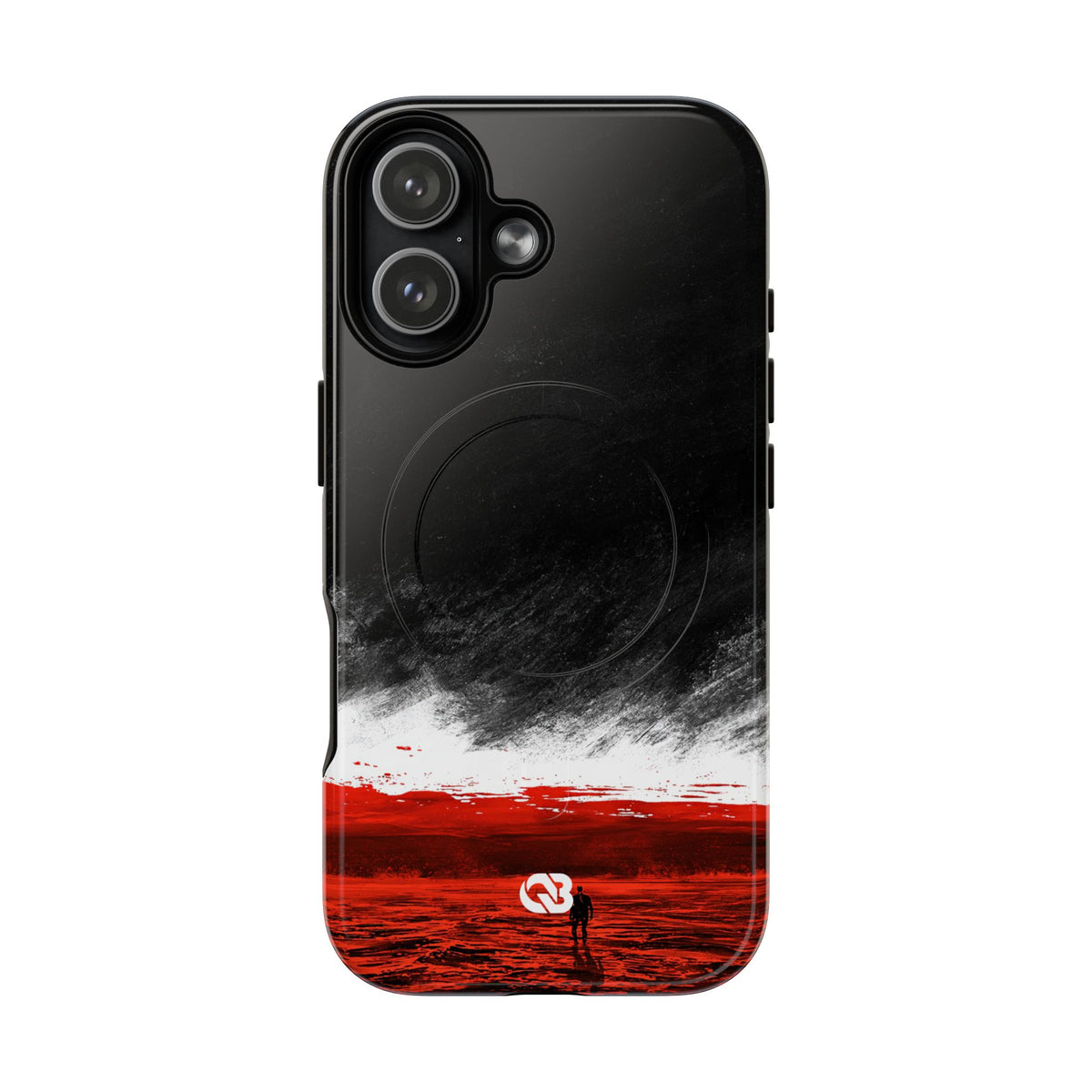 Crimson Void · Tough 2.0 Magnetic Phone Case for iPhone · Black