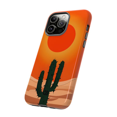 Scorched Saguaro Sunset · Tough Phone Case for iPhone