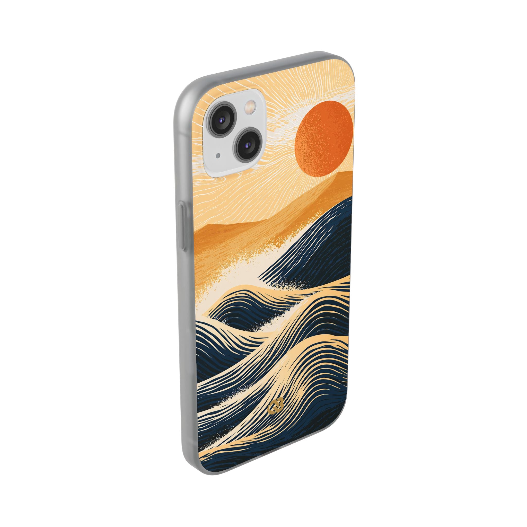 Blue Lite Phone Case for iPhone - Kyoto Cresting Tide