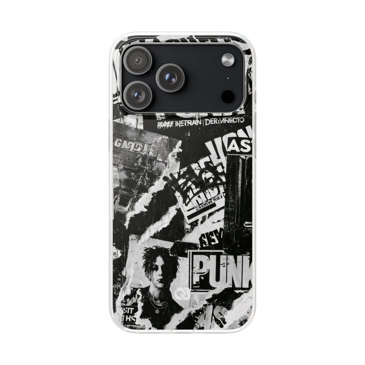 Underground Punk Collage · Lite Phone Case for iPhone ·  Black