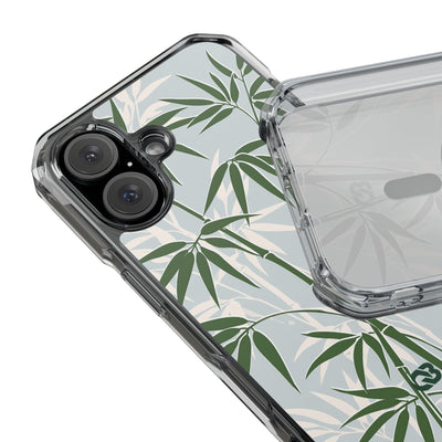 Serene Bamboo · Clear Impact Magnetic Phone Case for iPhone ·  Green
