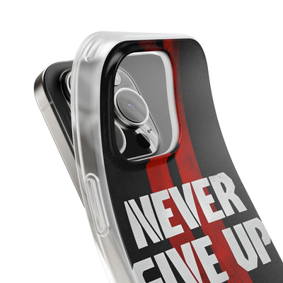 Crimson Grit Resolve · Soft Phone Case for iPhone