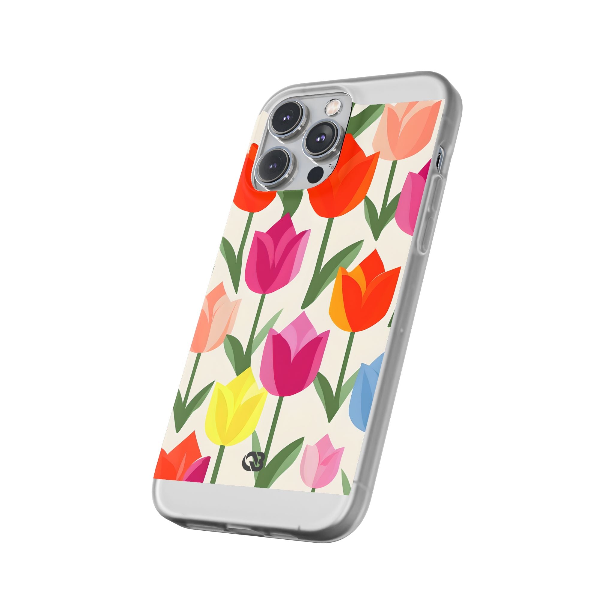 Vibrant Petal Grid · Soft Phone Case for iPhone