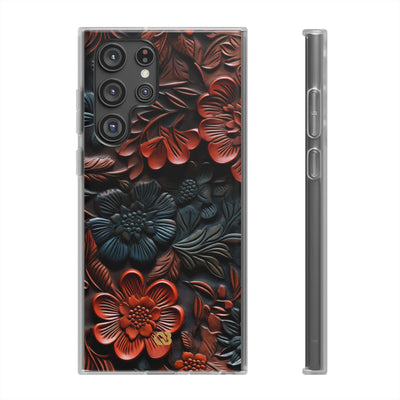 Carved Earth Bloom · Soft Phone Case for Samsung