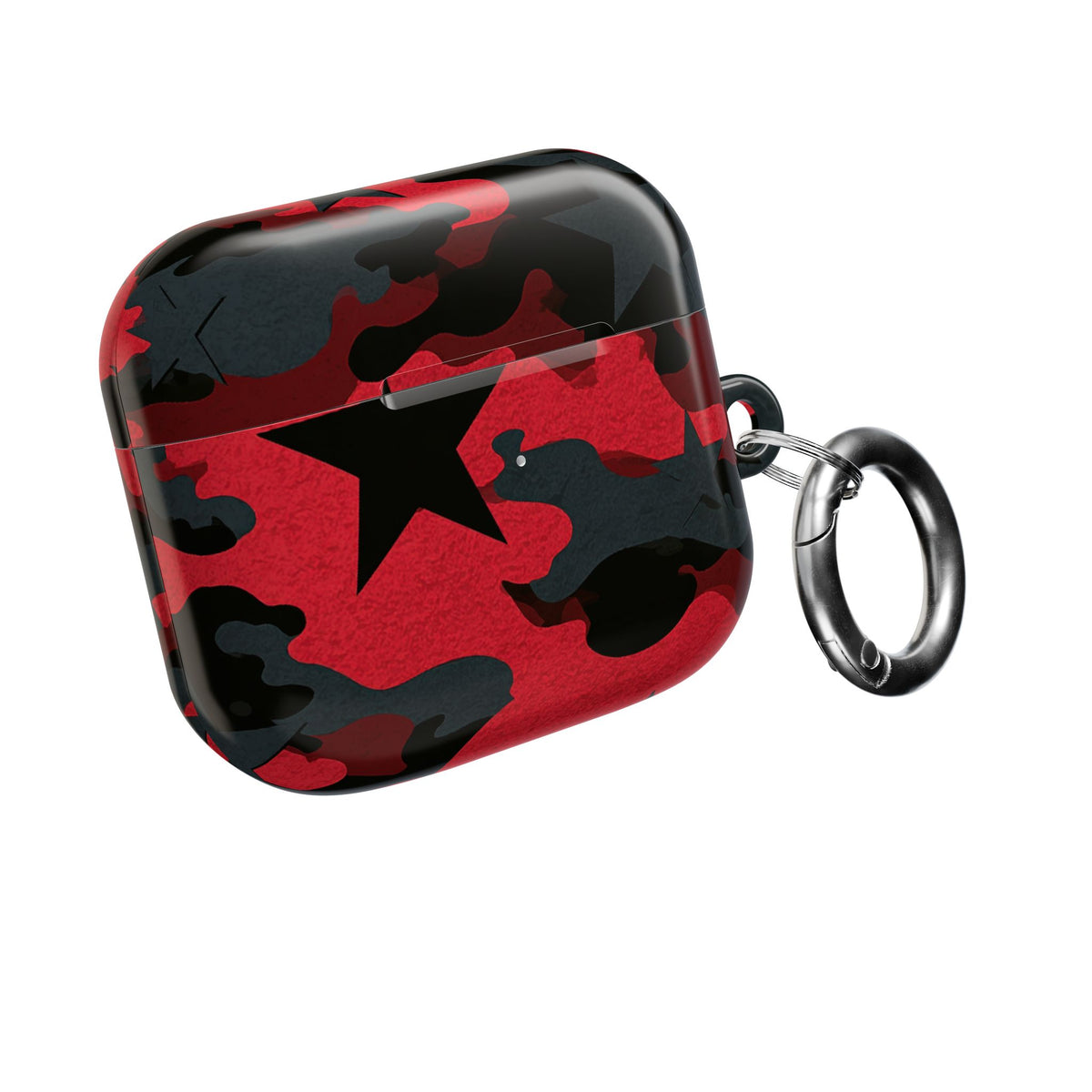Crimson Skull Camo · Hard Case for AirPods & AirPods Pro · Red