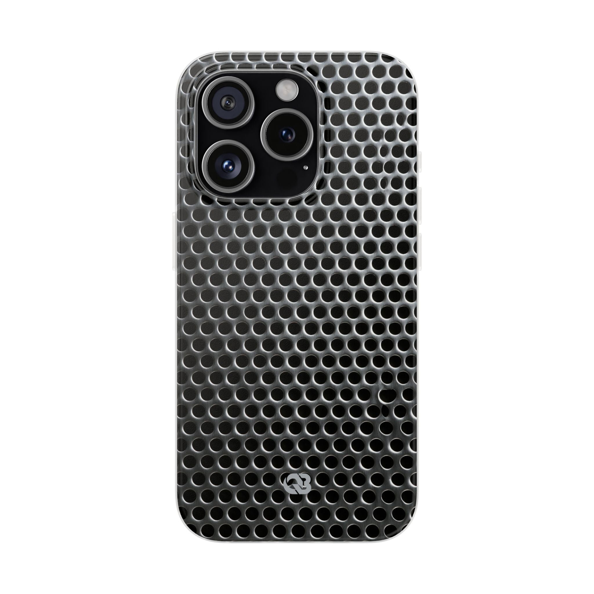 Silver Lite Phone Case for iPhone - Brutalist Steel Mesh