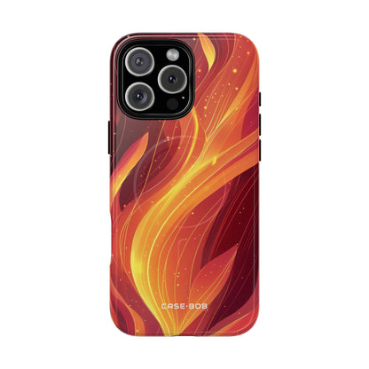 Flaming Flow iPhone 16 Pro Max Case - Tough+