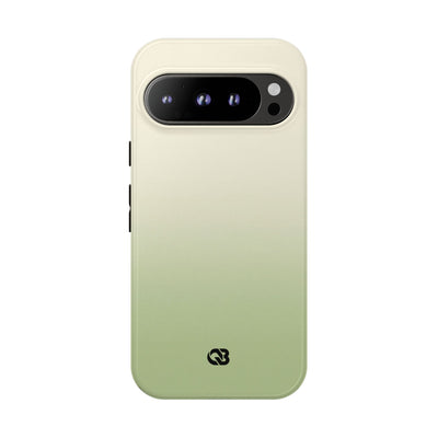 Green Tough Phone Case for Google Pixel - Bone Sage Fade