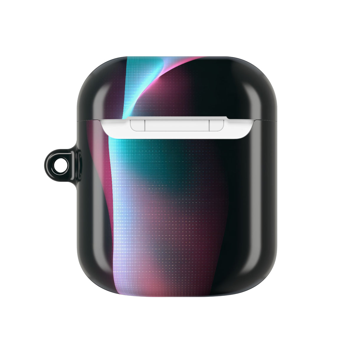 Neon Pixel Flow · Hard Case for AirPods & AirPods Pro · Black