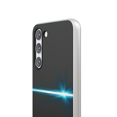 Blue Lite Phone Case for Samsung - Electric Cyan Ray
