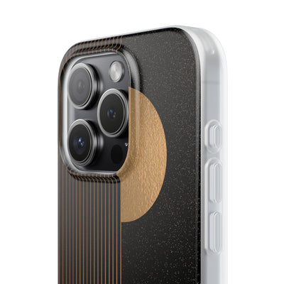 Gold Lite Phone Case for iPhone - Gilded Obsidian Dunes