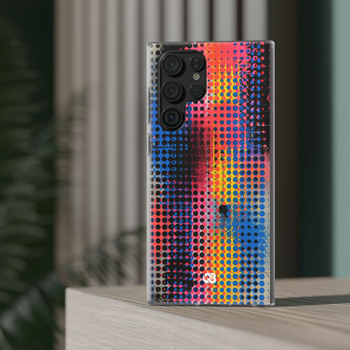 Chromatic Halftone Grid · Lite Phone Case for Samsung · Blue