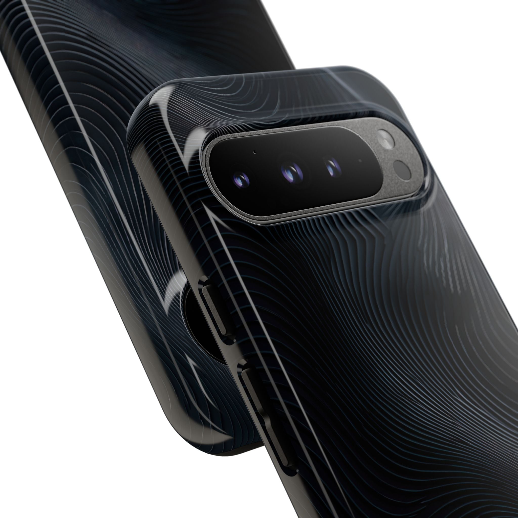 Black Tough Phone Case for Google Pixel - Obsidian Ridge Flux