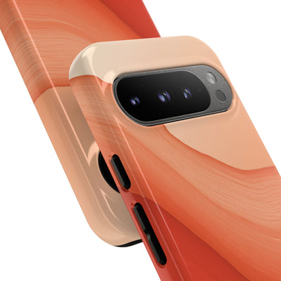 Terracotta Flow · Tough Phone Case for Pixel ·  Orange
