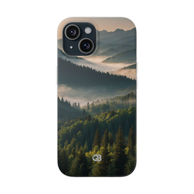 Foggy Mountain Ridge · Soft Phone Case for iPhone