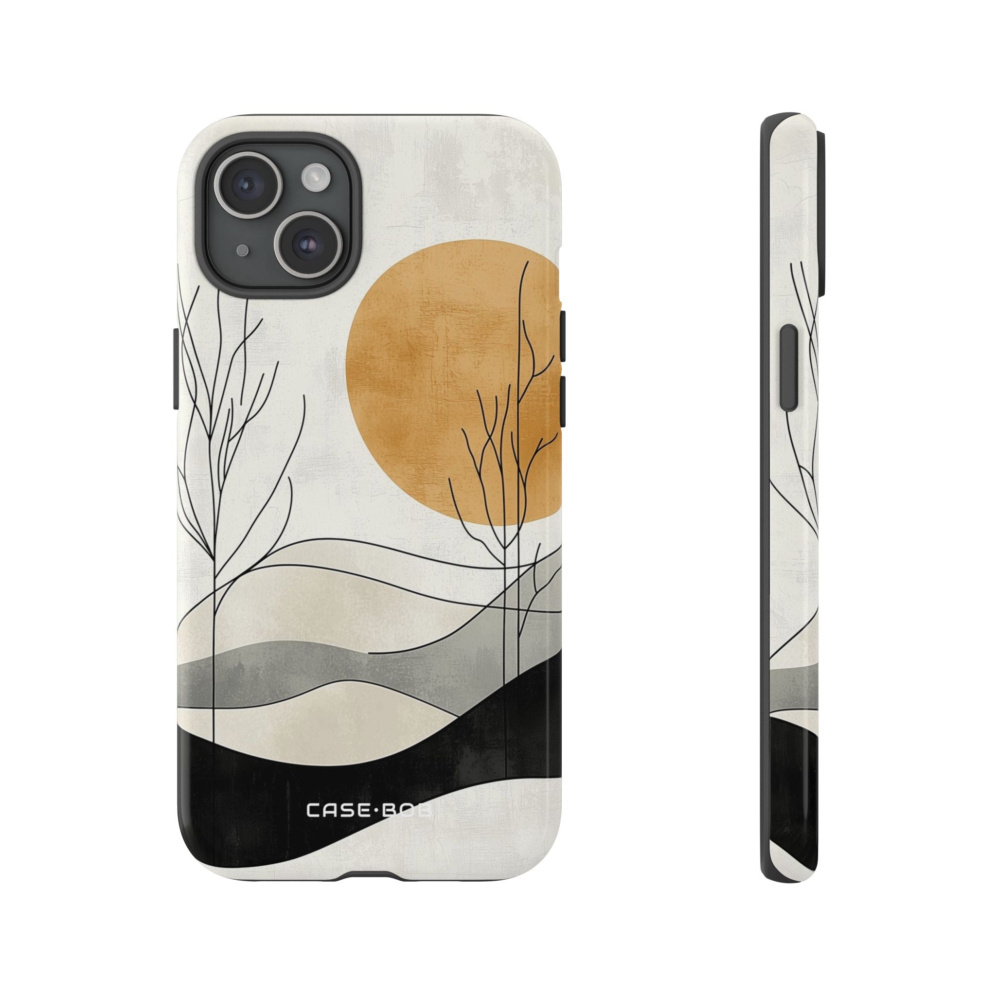 Orange Halo iPhone 15 Plus Case - Tough