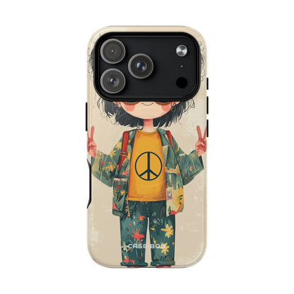 Peace Pigtails iPhone 17 Pro Case - Tough+ - CASE•BOB
