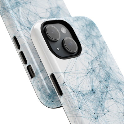 Blue Tough 2.0 Magsafe Phone Case for iPhone - Glacial Neural Web