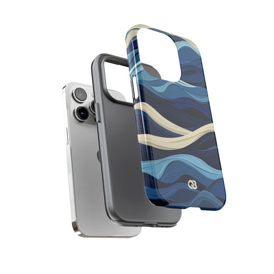 Cobalt Coast Layers · Tough Phone Case for iPhone
