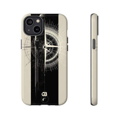 Beige Tough Phone Case for iPhone - Zenith Vector Spire