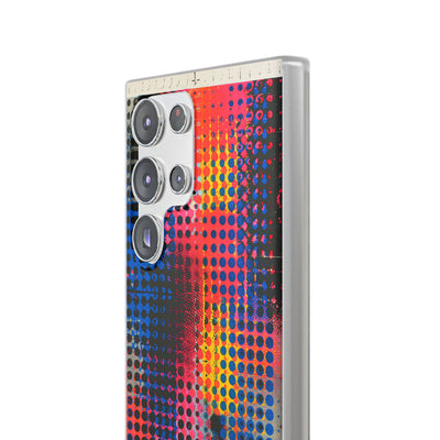 Chromatic Halftone Grid · Lite Phone Case for Samsung · Blue